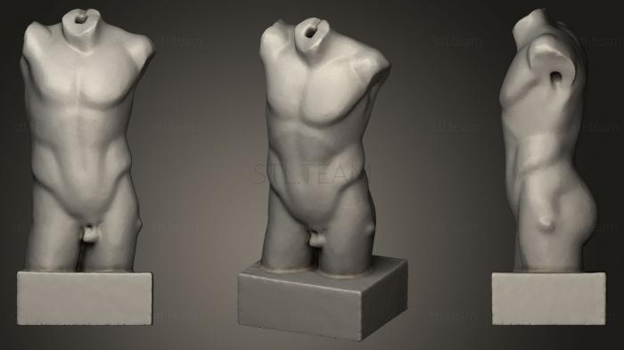 3D модель Торс атлета Музей Альтес Берлин (STL)