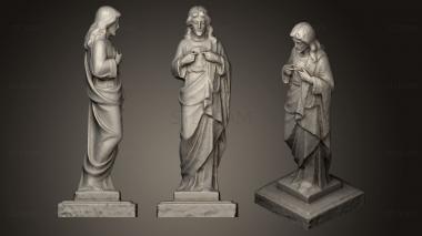 3D model Jesus Christ Statue Gravestone (STL)