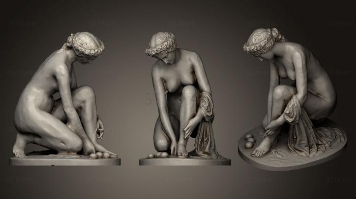 3D модель Статуя сидящей женщины (STL)