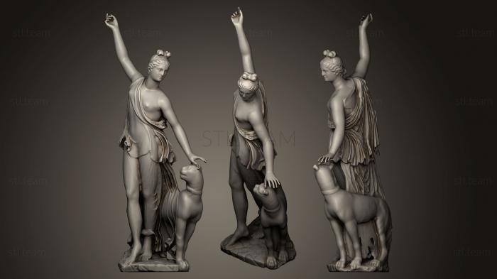 Статуи античные и исторические Nymph and Panther Inv