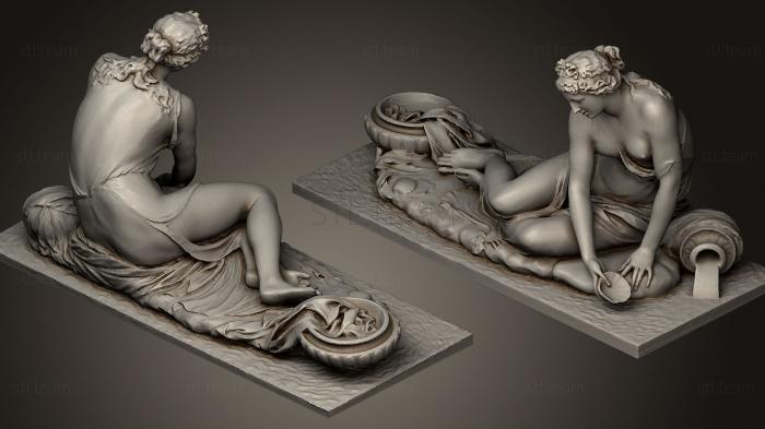 3D модель Нимфа ла Кокиль Лувр Париж 2021 (STL)