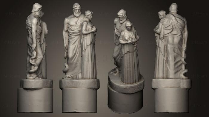 Статуи античные и исторические Aesculapius Et Hygeia 150
