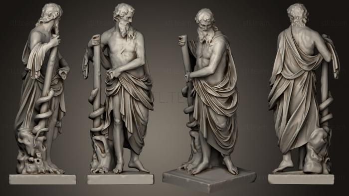 3D model Aesculapius statue collection (STL)