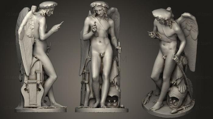 Статуи античные и исторические Cupid Triumphant Examining His Arrow