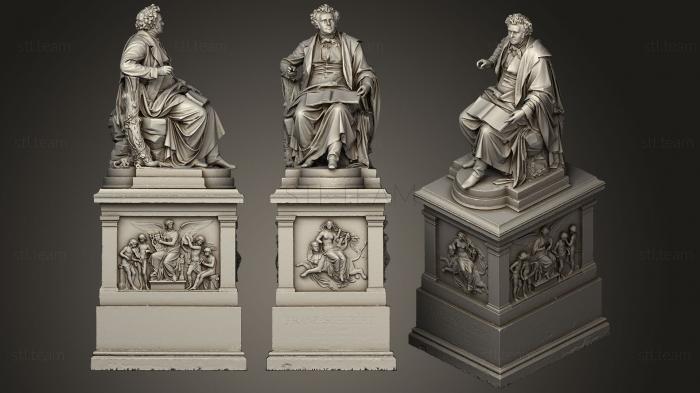 Статуи античные и исторические Франц Шуберт (статуя со скрытым хранилищем)