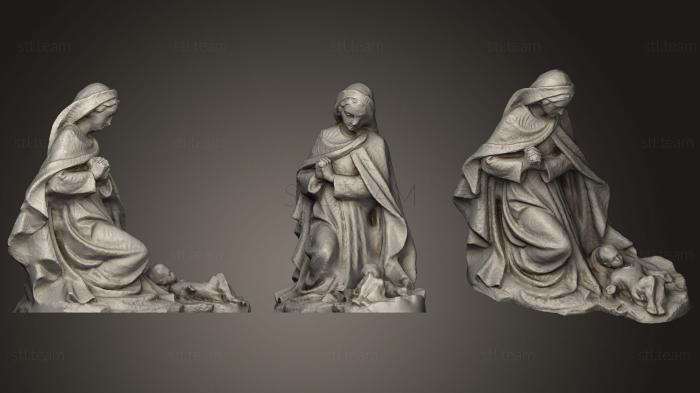 Статуи античные и исторические Mary And Jesus Nativity