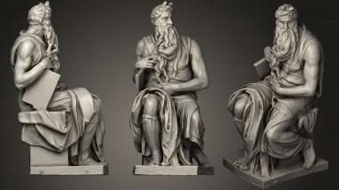 3D модель Моисей работы Микеланджело (STL)