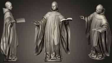 3D model Saint Benedict of Palermo c 17 CE (STL)