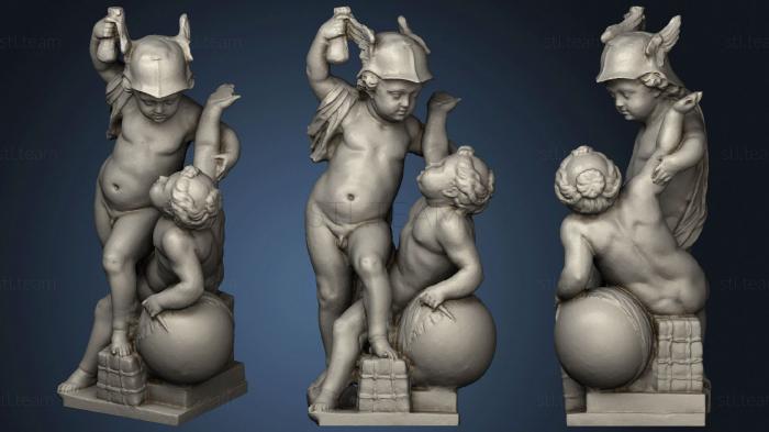 Статуи античные и исторические Cupid Fighting