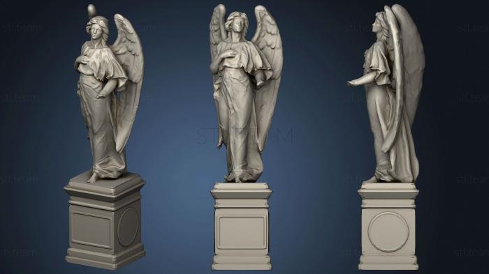 3D модель Поврежденная Статуя Ангела (STL)