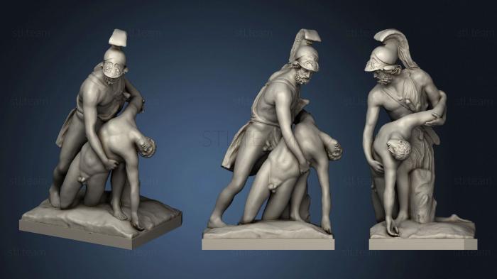 3D model Menelaus Carrying the Body of Patroclus or Ajax Carrying the Body (STL)