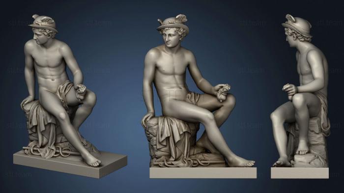 3D model Mercury patron god of commerce 1 snapshot 2 (STL)