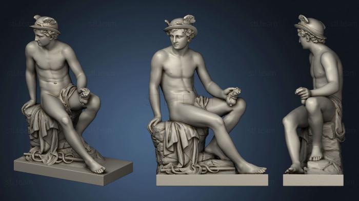 3D модель Меркурий бог-покровитель торговли (STL)