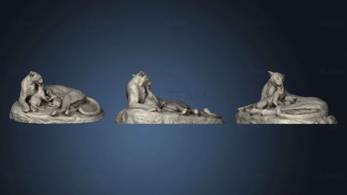 3D модель Пантера И Детеныши (STL)