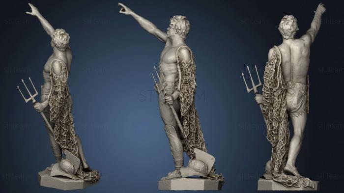 Sculpture of a Roman gladiator