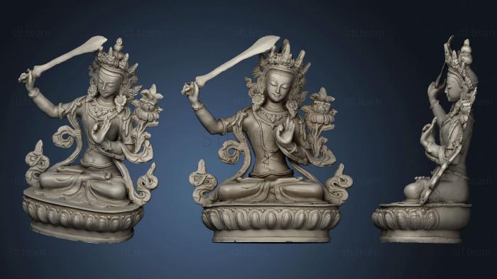 3D model Sculpture of Bodhisattva Manjushri (STL)