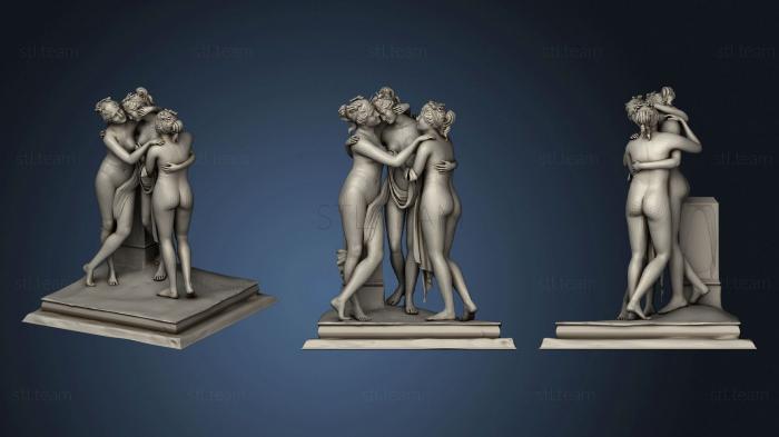 3D модель Скульптура Трех Граций 01 (STL)
