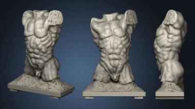 3D model Torso Of The Falling Man Lous Xiv At The Rodin Museum Paris France (STL)