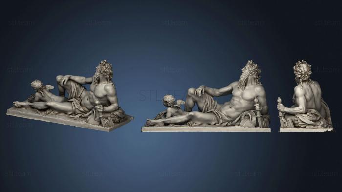 Статуи античные и исторические Allegorie le rhone