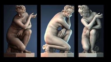 3D model Crouching Venus – Famous statue (STL)
