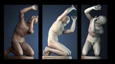 3D model Kneeling youth – Famous statue (STL)