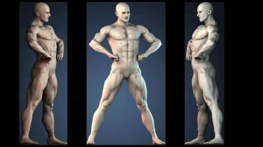 3D model Muscular man (STL)