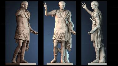 3D model Statue of Trajan at Tower Hill, London (STL)