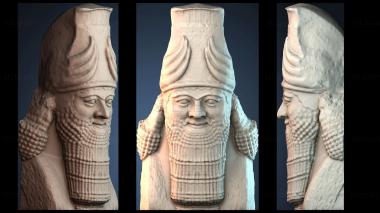 3D model Assyrian head (STL)