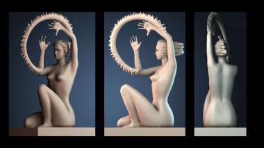 3D model The golden goddess (STL)