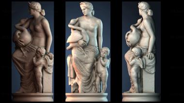 3D модель Леда и лебедь (STL)