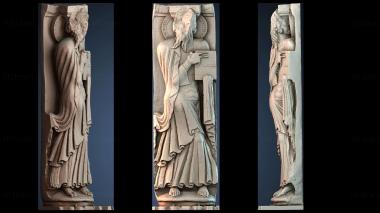 3D model The Apostle Thomas with an open book (STL)