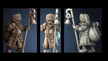 3D model Halfling Santa (STL)