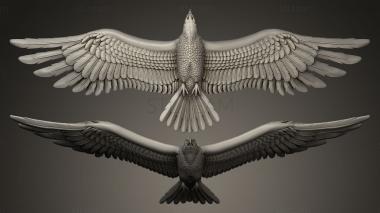 3D model eagle with unfolded wings (STL)