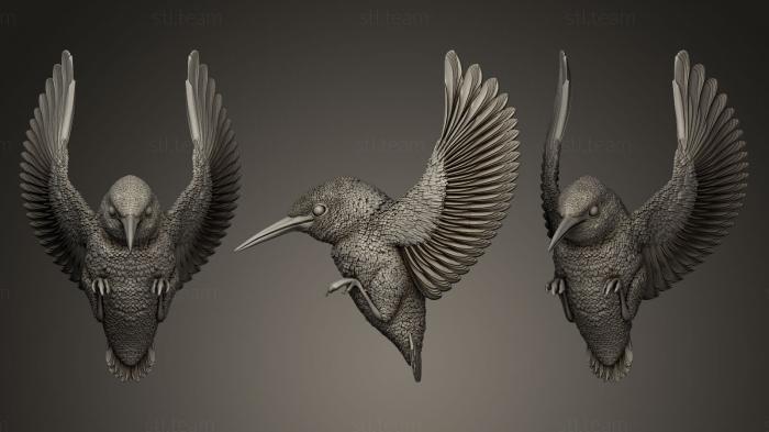 3D model Kingfisher in attack (STL)