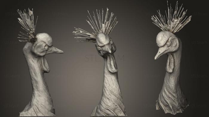 Статуэтки птицы Бронзовая скульптура журавля Ld M