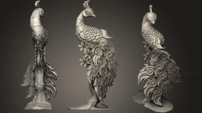 3D model Peacock (Not For Support Printing) (STL)