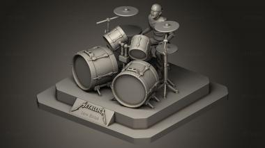 3D model Lars Ulrich metallica (STL)