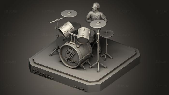 3D model THE ROLLING STONES CHARLIE WATTS (STL)