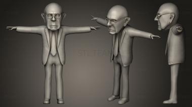 3D model Bernie Sanders Caricature Animated (STL)