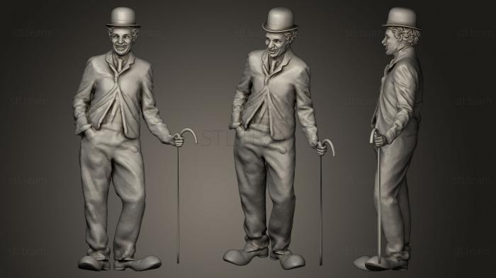 3D model Charlie Chaplin Standing (STL)