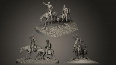 3D model Don Quichotte et Sancho Panza (STL)