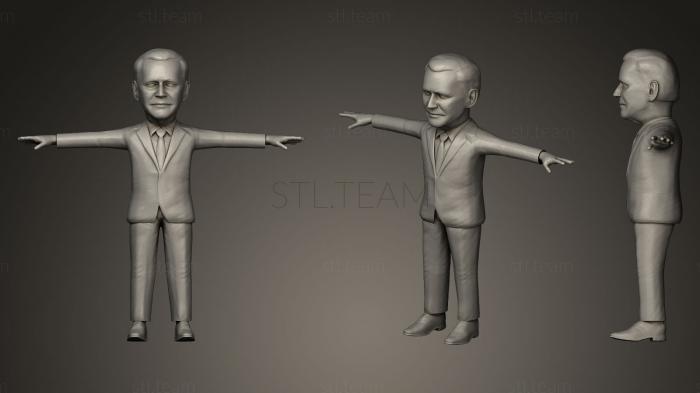 Статуэтки известных личностей Joe Biden stylized 3D caricature