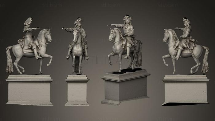 3D model Louis XIV in place darmes of Versailles (STL)