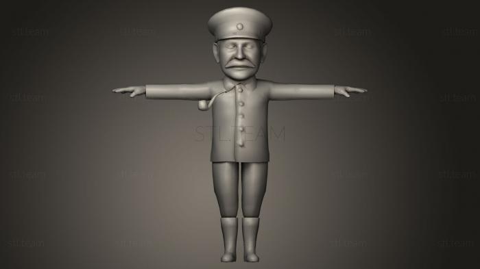 Статуэтки известных личностей 3D карикатура на Сталина
