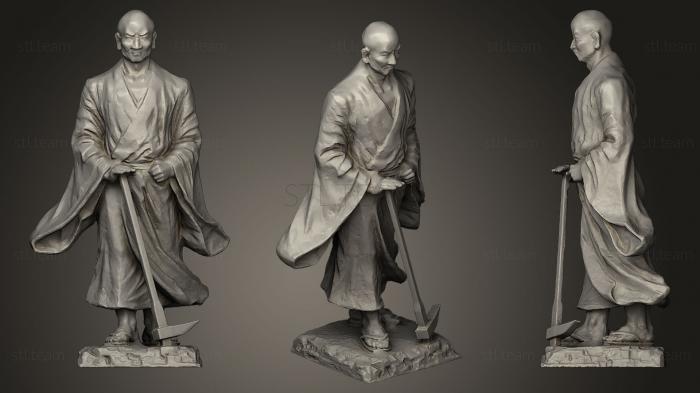Статуэтки известных личностей Suminokura Ryi statue photogrammetry scan