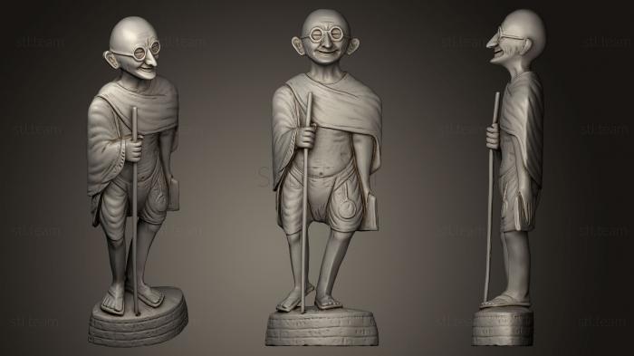3D модель Ганди карикатурный стиль (STL)