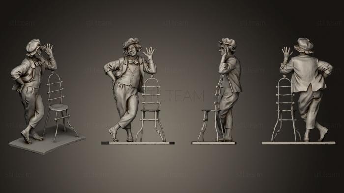 3D model Oleg Popov lown Statue (STL)