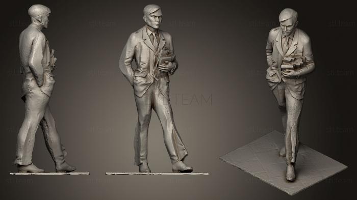3D модель Алан Тьюринг Создатель современных вычислений (STL)