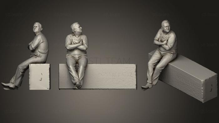 3D модель Ронни Баркер, Мартин Дженнингс (STL)