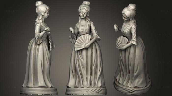 3D model Woman Statuette  Donna Degli Anni 40 (STL)
